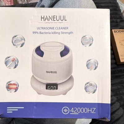 HANEUUL Ultrasonic Cleaner 42000Hz 180ml for Dentistry Cosmetology Laboratory