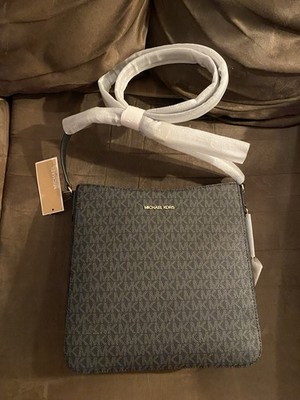 Michael Kors Jet Set Travel Messenger Bag Brown Cross Body New With Tags
