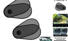2 PCS Car Shades for Side Windows, Adjustable  Rotatable Side Window