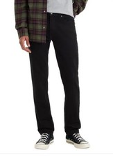 Levi's Mens Jeans Black 511 Slim Fit 5-Pocket Low-Rise Stretch Zip Fly