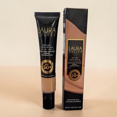 NIB~ Laura Geller Block Skincare Infused Serum Foundation 1.48 oz GOLDEN MEDIUM