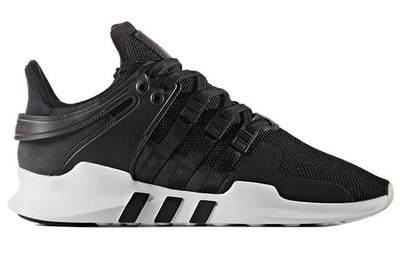 Adidas EQT Support ADV Black Black White Sneaker (D) (407) Men's Shoes