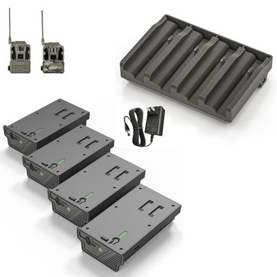 4 Pack Battery Only/Charger Only/Combo for Reveal Trail Camera X 3.0, X 2.0
