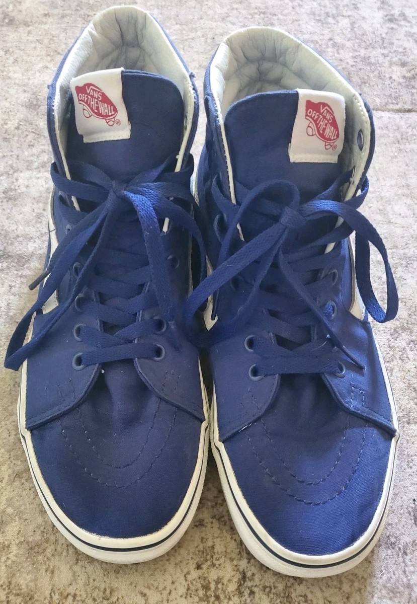 Los Angeles LA Dodgers VANS Blue High Top Skate Shoes ~ Mens 7.5