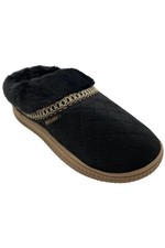 MUK LUKS Women's Charlee Velvet Clog Slippers Black