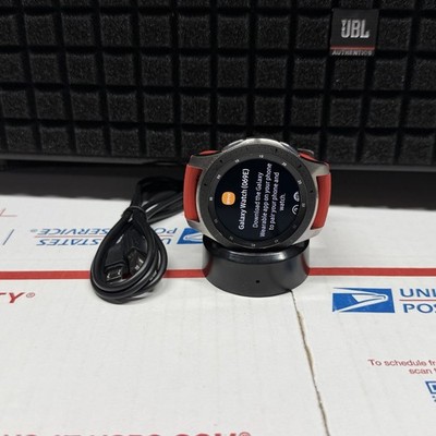 Samsung Galaxy Watch SM-R800 46mm Silver Case Classic Buckle Onyx Black