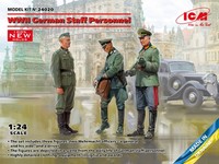 Icm 24020 - 1:24 Wwii German Staff Personnel (100% New Molds) - Neu