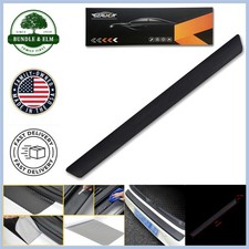 Universal Fit Leather Rear Bumper Protector Strip Elegant Scratch-resistant Universal Fit Leather Rear Bumper Protector Strip Elegant Scratch-resistant