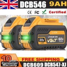 9000mAh Replacement Battery For DeWalt 18V 54V Max DCB546 DCB547 DCB184 Li-Ion
