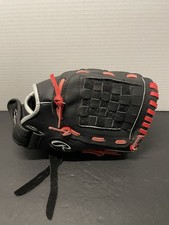 Rawlings PM11BSR 11  Ranair Series Youth Baseball Glove Black Red Leather Pocket