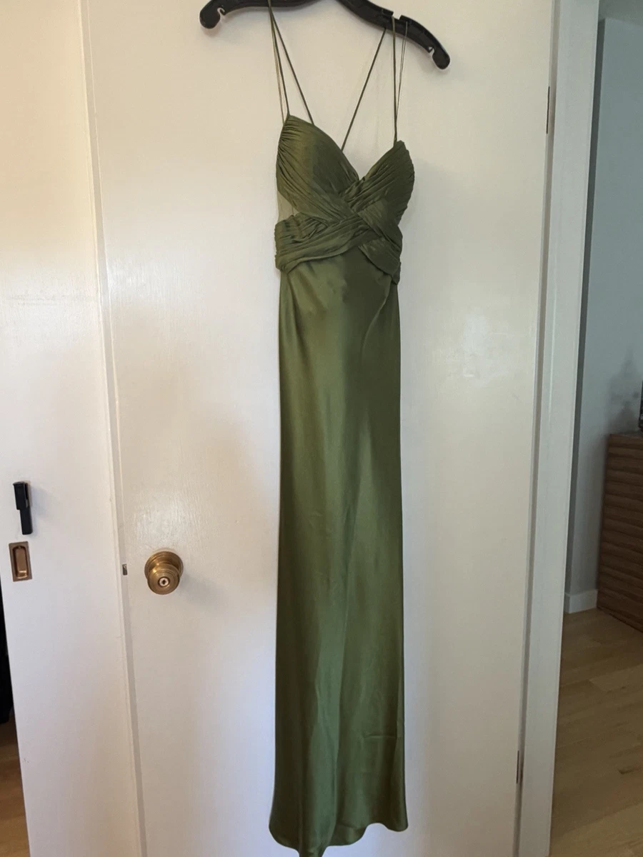 ebay silk dress Vintage Silk Studio Silk Belted Blue Black Open Back Straight Dress Size 4