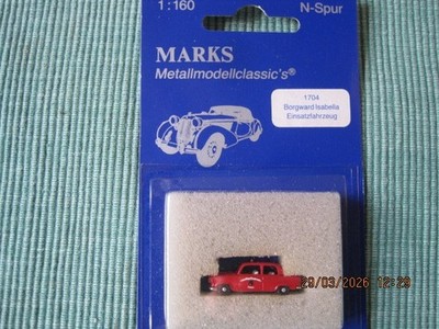 marks modellbau spur n, Borgward Isabella Einsatzfahrzeug Neu OVP