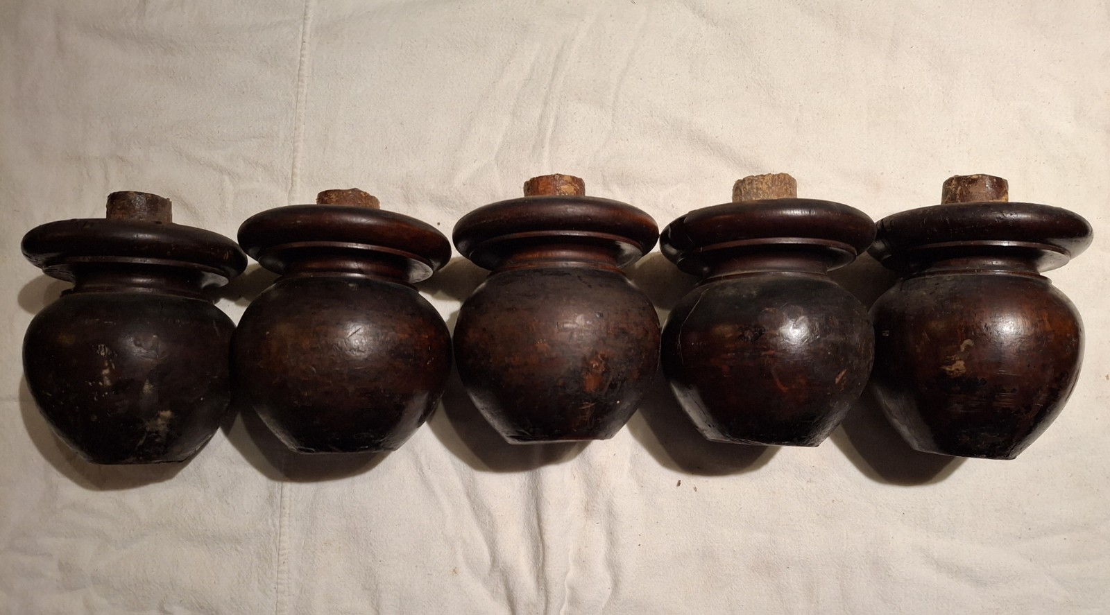 Antique Feet Salvaged From English Furniture set of 5