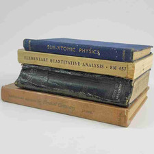 4x Lot - Vintage Mathmatics Physics Education Books  Manuals 1940s