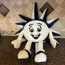 MSC Cruise Ship Smiling Sun Mascot Plush Pillow Doll Blue White - Large 23"
