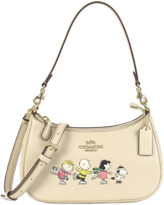 [Coach] Teri Schultertasche Snoopy and Friends Motiv CE861 IMOQY Ivory Multi