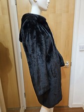 Zara Dark Brown Faux Fur Long Jacket Size M