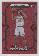 2021-22 Panini Obsidian Electric Etch Red Flood Jericho Sims #196 s1i