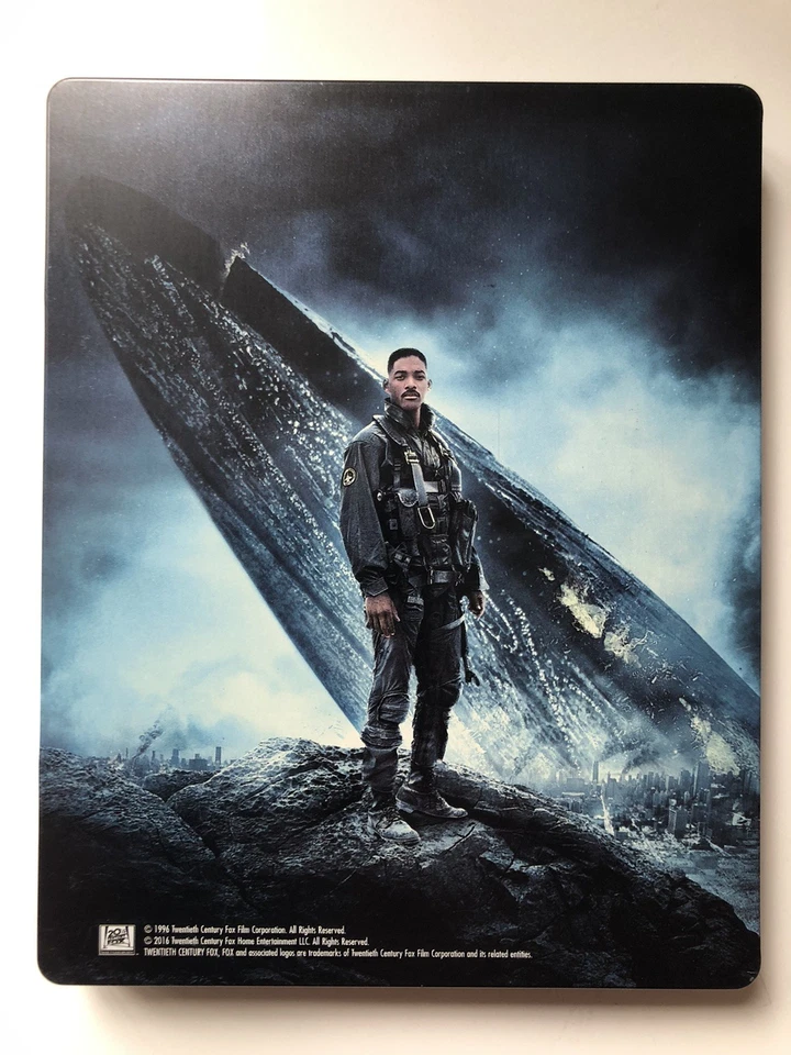 Independence Day (1996, Blu-ray) UK Steelbook 20th Anniversary, GREAT CONDITION - Image 4 of 4
