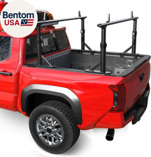 800 LBS Truck Ladder Rack, 19"-25" Quick-Adjust Aluminum Truck Bed Rack, Fit for