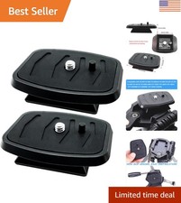 2-Pack 43mm Tripod Quick Release Plates - Secure Camera Mounting Solution