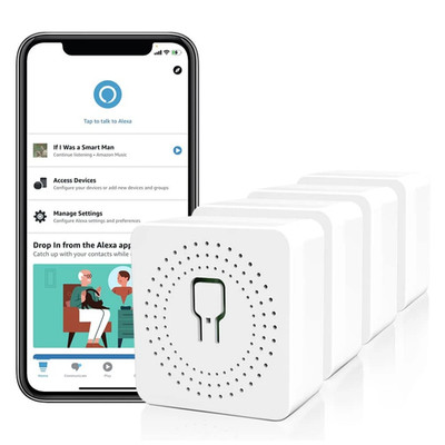 Mini DIY WiFi Schalter Smart Switch Lichtzeitschalter Neutralleiter Erforderlich