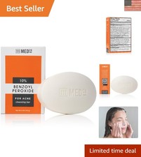 4 oz Soap-Free Benzoyl Peroxide Cleansing Bar - Acne Treatment for Face  Body