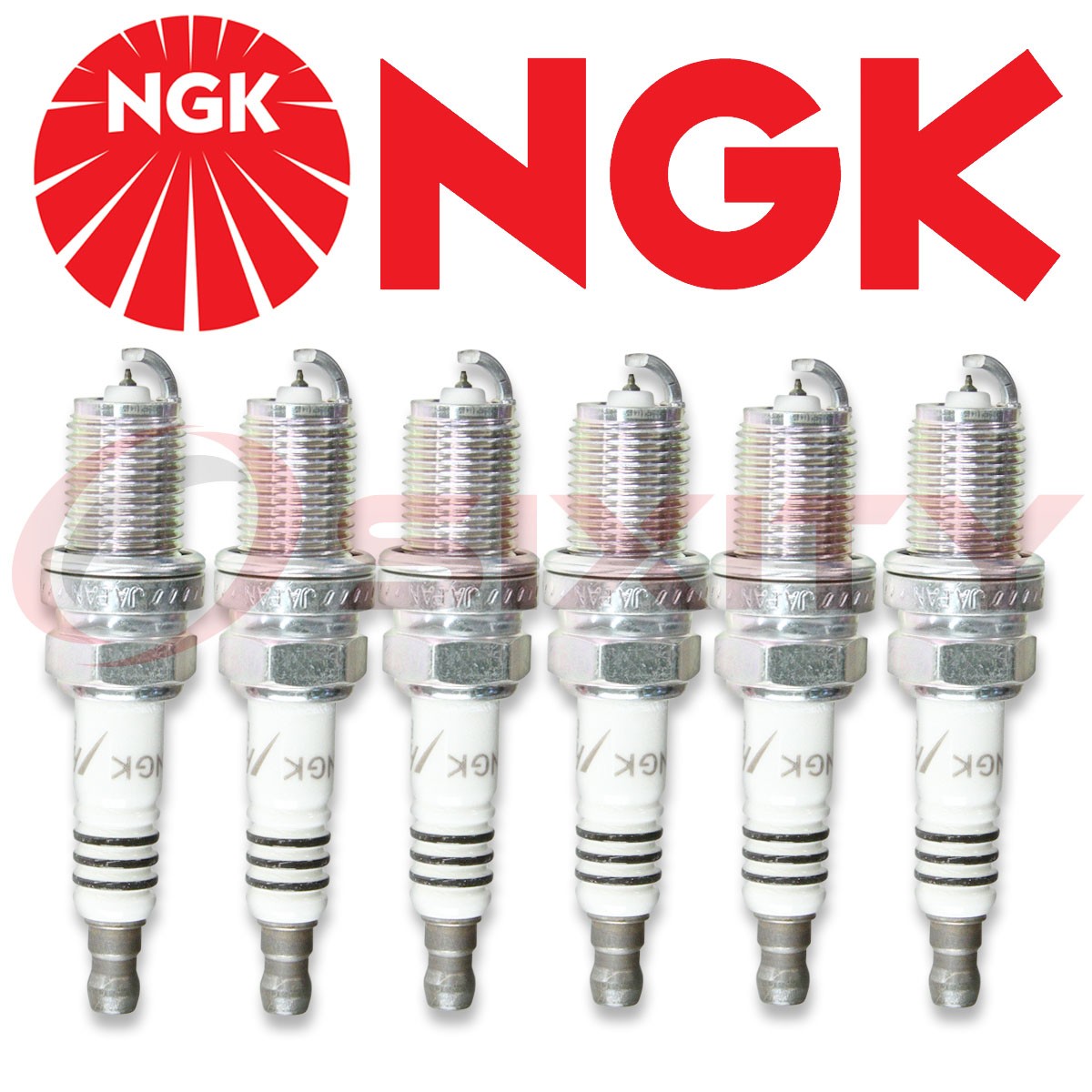 Set of 6 Spark Plugs NGK Iridium IX Resistor BKR 7 EIX / 2667