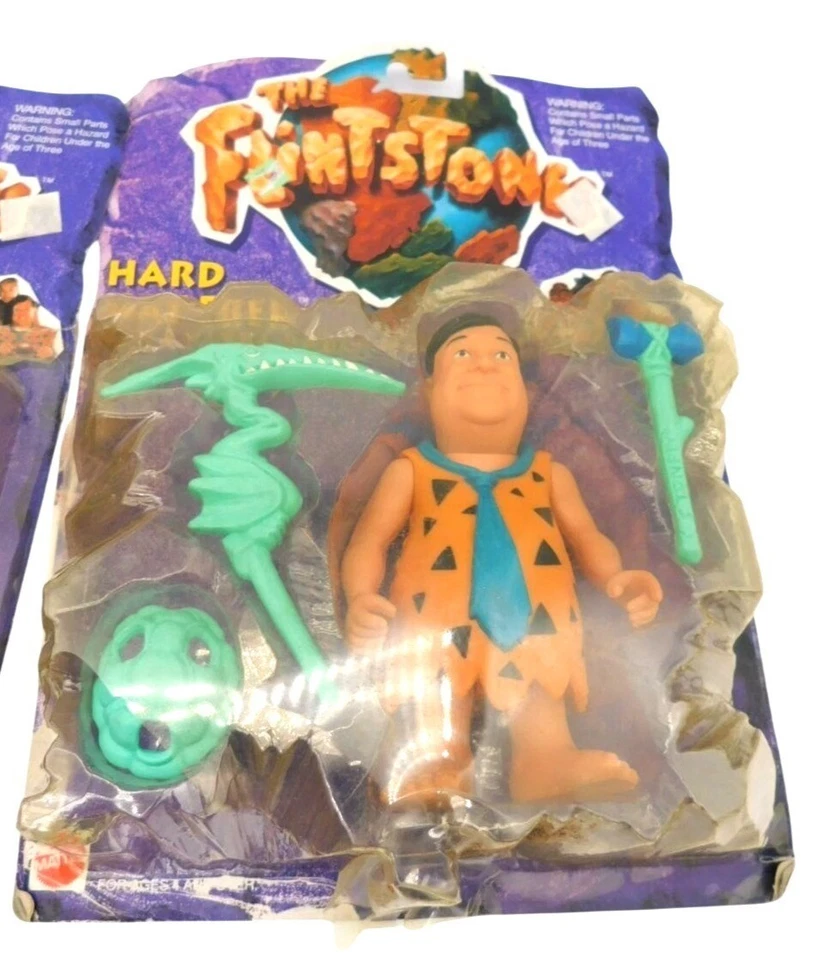 5 figuras de acción de la película Mattel Picapiedra Evil Cliff Barney Dino 1993 LEER Foto 3 de 4