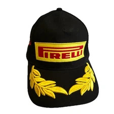Pirelli Black 2025 Winners Circle Hat GT3 Cap Logo Black Adjustable Hat Racing