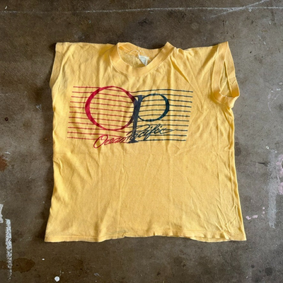 70s VINTAGE OCEAN PACIFIC O.P. SUNWEAR SLEEVELESS MUSCLE TEE T
