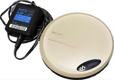 Sony CD Walkman D-EJ775 Silver Portable CD Player with AC Adapter
