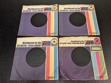 Lot of 4 Vintage Atlantic / Atco 45 RPM 7" Company Record Sleeves for Rock Soul