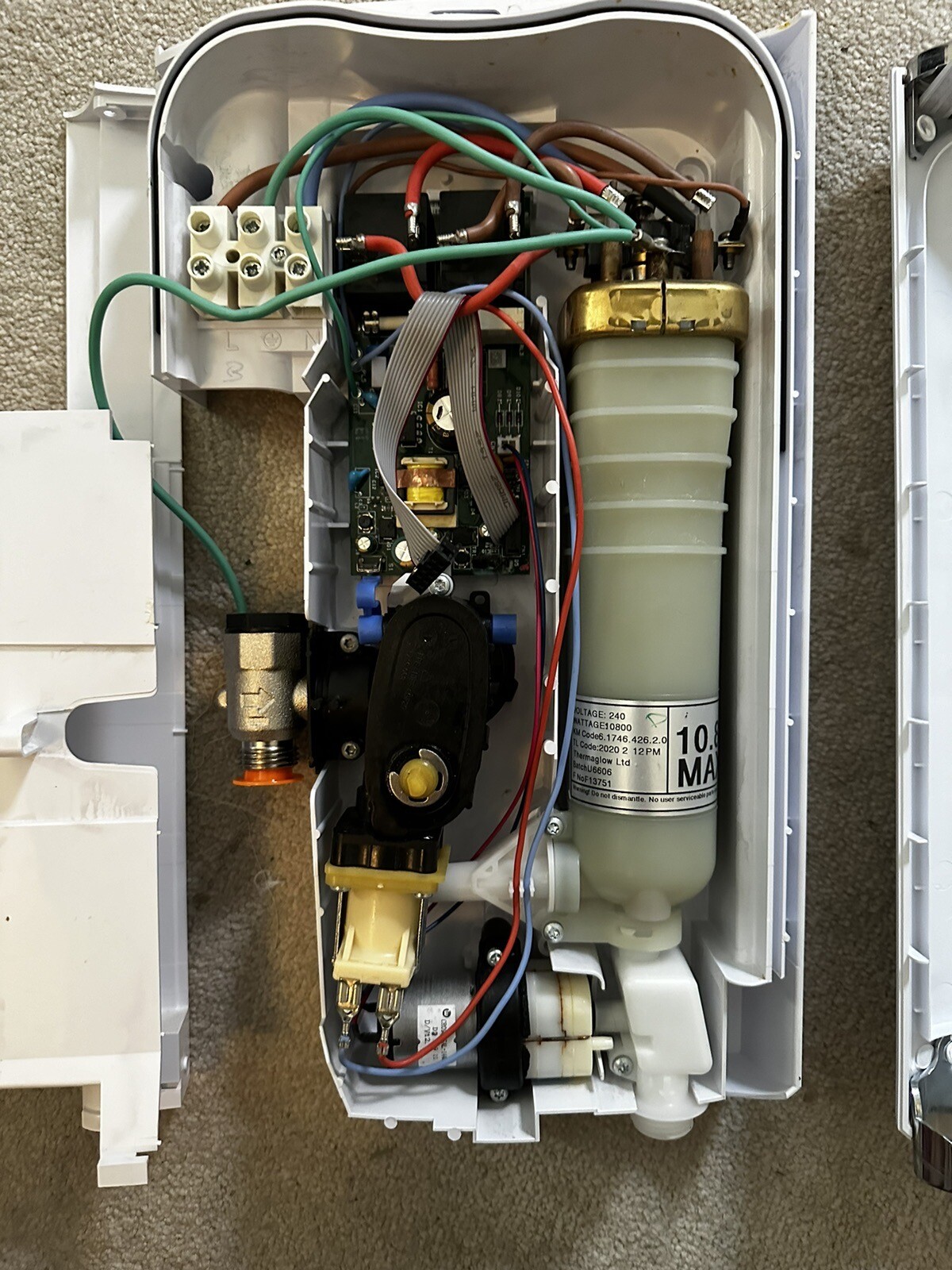 MIRA SPORT MAX WITH AIRBOOST WHITE 10.8KW MANUAL ELECTRIC SHOWER PARTS