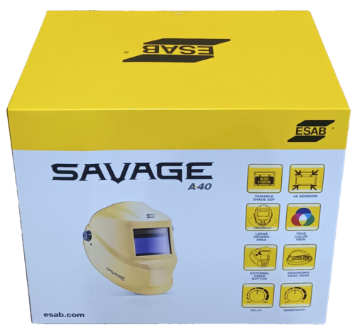 ESAB Savage A40 (YELLOW) 9-13 Welding Helmet - NEW  - Afbeelding 1 van 5