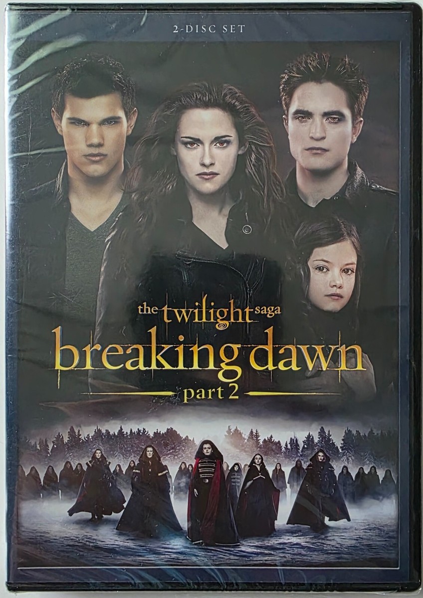 THE TWILIGHT SAGA: BREAKING DAWN - PART 2 DVD 2 DISCS FREE USA