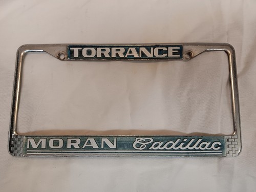 Marco de placa de metal para concesionario de automóviles Torrance Moran Cadillac CA