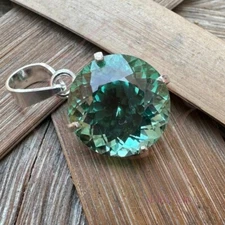 Certified 25.90 Ct Natural Paraiba Tourmaline Loose Gemstone Pendant 925 Silver