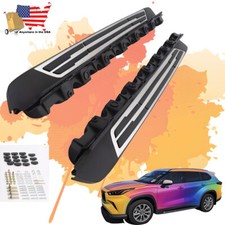 2pcs Side Step Running Boards For Toyota Highlander Xu70 2020 - 2025 Nerf Bar