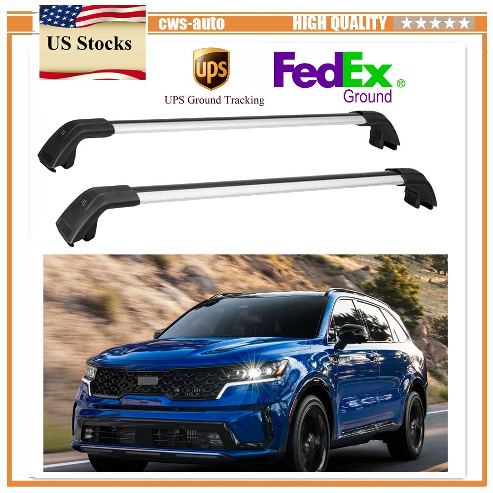 Fits for Kia Sorento 2021-2024 Aluminum Cross Bar Roof Rack Crossbar