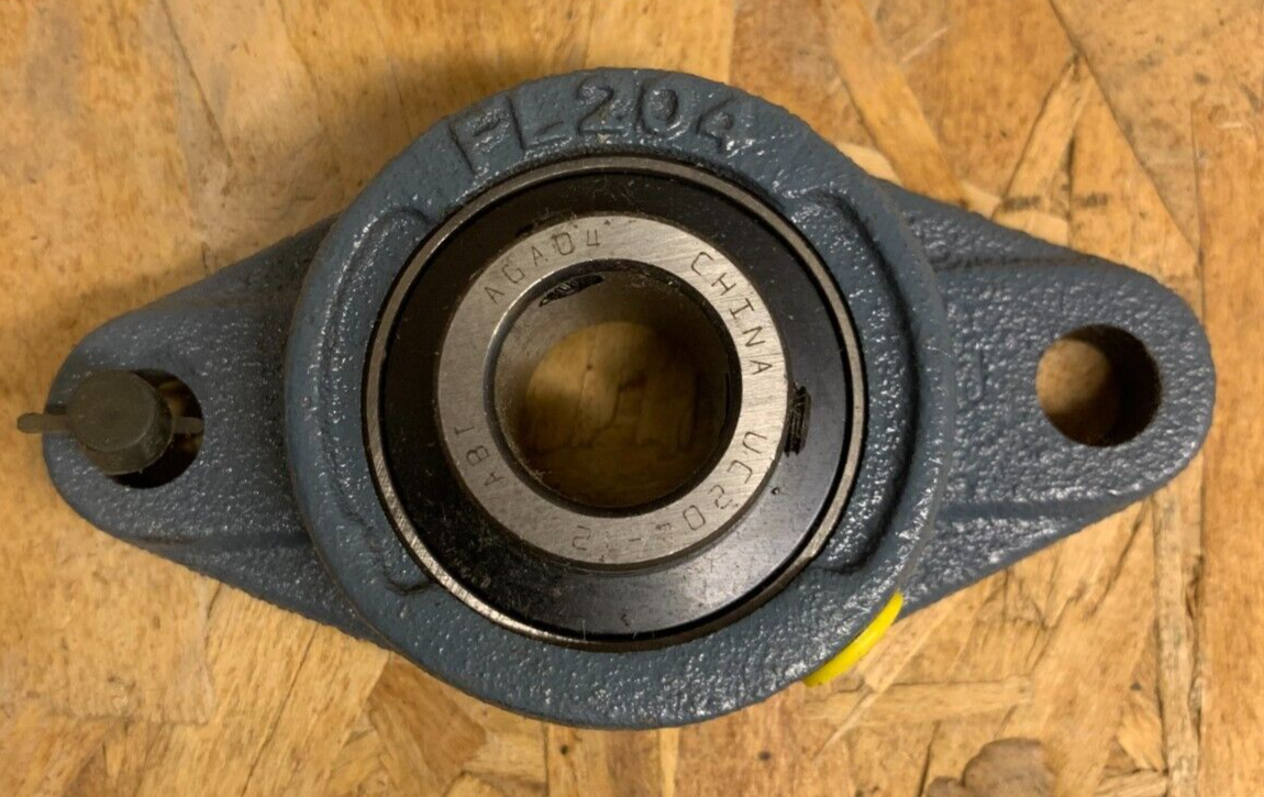 UCNFL204-12 3/4" Bore Thermoplastic Flanged Bearing Housing - 2 Bolt Mount