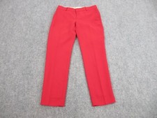 Banana Republic Martin Pants Womens 6 Red Slim Ankle Dress Slacks Ladies 32x28