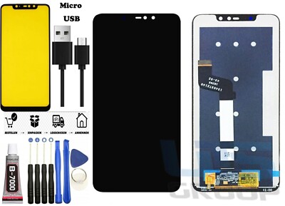 Für Xiaomi Redmi Note 6 Pro LCD Bildschirm Display Touchscreen Digitizer Schwarz
