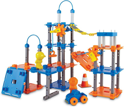 City Engineering and Design Building Set, Ages 5+,100 Pieces, Engineer STEM Toy,