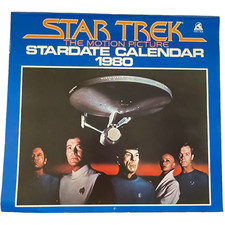 1980 STAR TREK : THE MOTION PICTURE Calendar William Shatner Leonard Nimoy Spock