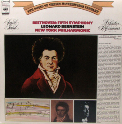 BEETHOVEN Fifth Symphony    LP Bernstein  SirH70