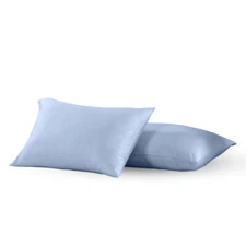  Pair Standard Or King Pillowcases Wrinkle-Free 650Tc Cotton Solid