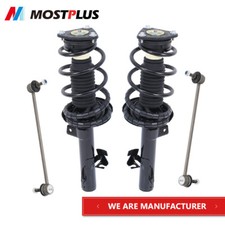 Set(4) Front Struts Assembly & Sway Bar Link For 2004-09 Mazda 3 2006-10 Mazda 5