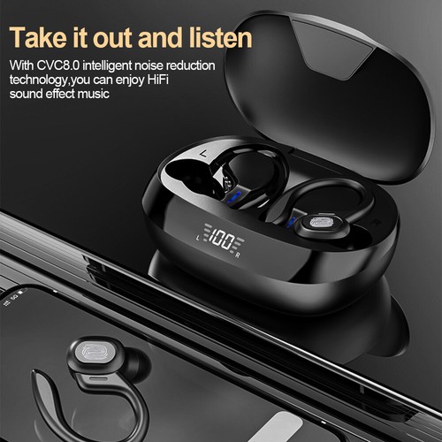 Auricolari Bluetooth 5.3 In Ear Auricolari Wireless TWS Cuffie Sportive con Microfono - Foto 3 di 21