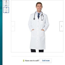 Landau Men's Essential Lab/Scrub Coat style 3140--size 44